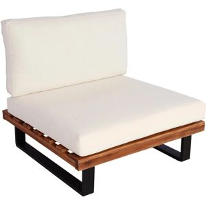 MCW H54-S - Gartenlounge, Braun & Creme - Sessel MCW H54-S - Gartenlounge, Braun & Creme - Sessel