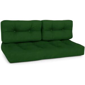 Beautissu ECO Style Palettenkissen Sitz 120x80x15cm Dunkelgrün + Rücken 2tlg Beautissu ECO Style Palettenkissen Sitz 120x80x15cm Dunkelgrün + Rücken 2tlg