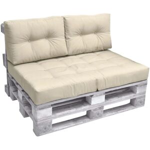 Beautissu ECO Elements Palettenkissen Sitz + Rücken Natur 2tlg Beautissu ECO Elements Palettenkissen Sitz + Rücken Natur 2tlg