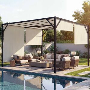 MCW Beja-4x3 Pavillon - Wasserabweisend, Verstellbare Stoffbahnen, TÜV-Süd MCW Beja-4x3 Pavillon - Wasserabweisend, Verstellbare Stoffbahnen, TÜV-Süd