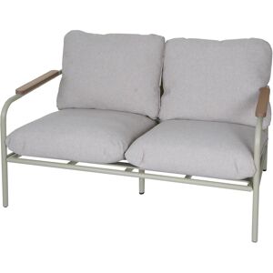MCW Aluminium-Gartenbank O11 Outdoor 2-Sitzer Sofa 125cm Hellgrün Polster Beige MCW Aluminium-Gartenbank O11 Outdoor 2-Sitzer Sofa 125cm Hellgrün Polster Beige
