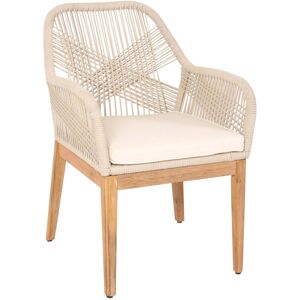 MCW Gartenstuhl H56b beige Kissen Creme-Weiß MCW Gartenstuhl H56b beige Kissen Creme-Weiß