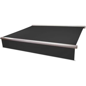 MCW Kassetten-Markise H124 Volant Ausfahrbar 4x3m Polyester Anthrazit Weiß MCW Kassetten-Markise H124 Volant Ausfahrbar 4x3m Polyester Anthrazit Weiß