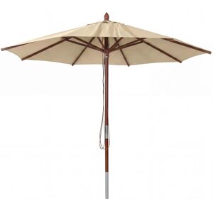 MCW Gastronomie Holz-Sonnenschirm C57b Rund Seilzug Stoßsicher Creme MCW Gastronomie Holz-Sonnenschirm C57b Rund Seilzug Stoßsicher Creme