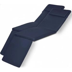 Beautissu Loftlux DC Deckchairauflage 175x45x5cm Dunkelblau 2tlg Beautissu Loftlux DC Deckchairauflage 175x45x5cm Dunkelblau 2tlg