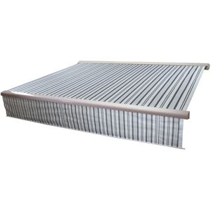 MCW Kassetten-Markise H124 Volant Ausfahrbar 5x3m Polyester Grau/Weiß MCW Kassetten-Markise H124 Volant Ausfahrbar 5x3m Polyester Grau/Weiß