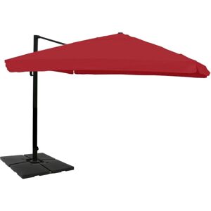 MCW Ampelschirm A96 3x4m Flap Alu/Stahl Bordeaux mit Ständer Drehbar MCW Ampelschirm A96 3x4m Flap Alu/Stahl Bordeaux mit Ständer Drehbar