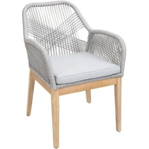 MCW Gartenstuhl H56b Hellgrau Kissen Hellgrau MCW Gartenstuhl H56b Hellgrau Kissen Hellgrau