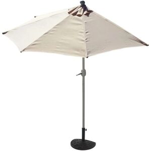 MCW Sonnenschirm Lorca Halbrund 3m UV 50+ 300cm Creme mit Ständer MCW Sonnenschirm Lorca Halbrund 3m UV 50+ 300cm Creme mit Ständer
