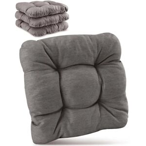 Beautissu HighLux SK Stuhlkissen 40x40x8cm Hellgrau 4tlg Beautissu HighLux SK Stuhlkissen 40x40x8cm Hellgrau 4tlg