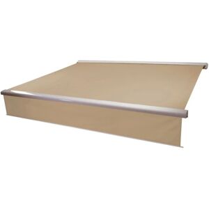 MCW Kassetten-Markise H124 Volant Ausfahrbar 5x3m Polyester Creme MCW Kassetten-Markise H124 Volant Ausfahrbar 5x3m Polyester Creme