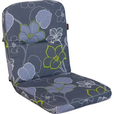Angerer Freizeitmöbel Angerer Stuhlauflage Niedrig Meran Grau Blumen Angerer Freizeitmöbel Angerer Stuhlauflage Niedrig Meran Grau Blumen