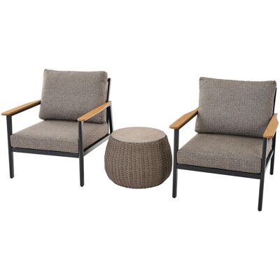 Siena Garden Balkonset Liguria 80,5 x 78 x 87 cm Anthrazitgrau 3-teilig FSC® Siena Garden Balkonset Liguria 80,5 x 78 x 87 cm Anthrazitgrau 3-teilig FSC®