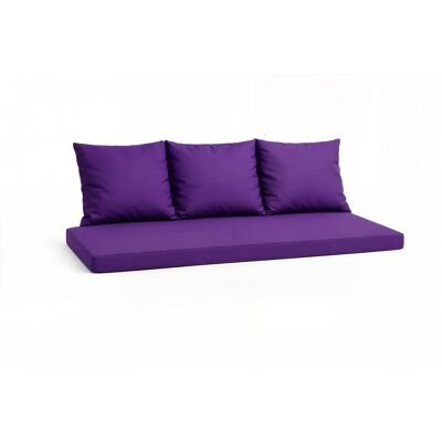 Setgarden Mix Bench Kissen Outdoor Kissen Bankauflage 140x60+2x50x56cm Kissen Für 3-Sitzer Bänke 1tlg Violett Setgarden Mix Bench Kissen Outdoor Kissen Bankauflage 140x60+2x50x56cm Kissen Für 3-Sitzer Bänke 1tlg Violett