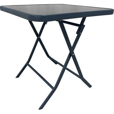Klapptisch Toconao Quadratisch Anthrazit 70 cm x 70 cm Klapptisch Toconao Quadratisch Anthrazit 70 cm x 70 cm