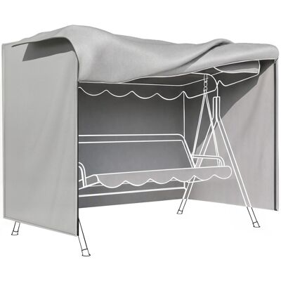 Outsunny Abdeckung für Schaukel Polyester Grau 205L x 124B x 164H cm Outsunny Abdeckung für Schaukel Polyester Grau 205L x 124B x 164H cm