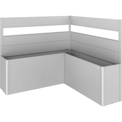 Biohort L200 Silber Metall L-Form Sichtschutz - Zaunelement Biohort L200 Silber Metall L-Form Sichtschutz - Zaunelement