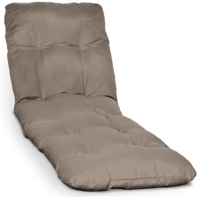 Beautissu Auflage Sonnenliege Deckchair Flair RL 190x60x8 cm Taupe Beautissu Auflage Sonnenliege Deckchair Flair RL 190x60x8 cm Taupe