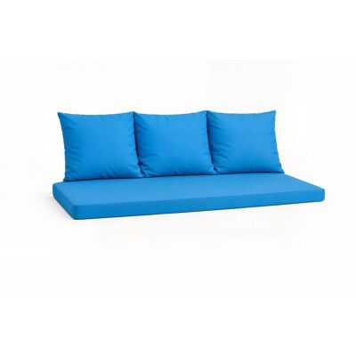Setgarden Mix Bench Kissen Outdoor Kissen Bankauflage 140x50+2x50x56cm Kissen Für 3-Sitzer Bänke 1tlg Blau Setgarden Mix Bench Kissen Outdoor Kissen Bankauflage 140x50+2x50x56cm Kissen Für 3-Sitzer Bänke 1tlg Blau
