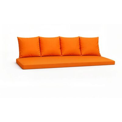 Setgarden Mix Bench Kissen Outdoor Kissen Bankauflage 180x50+4x50x56cm Kissen Für 3-Sitzer Bänke 1tlg Orange Setgarden Mix Bench Kissen Outdoor Kissen Bankauflage 180x50+4x50x56cm Kissen Für 3-Sitzer Bänke 1tlg Orange