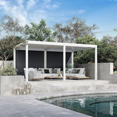 Weide Sichtschutzwand Anthrazit – Pergola Seitenwand Aus Wpc Lamellen & Windschutzweiß 2.65 M Weide Sichtschutzwand Anthrazit – Pergola Seitenwand Aus Wpc Lamellen & Windschutzweiß 2.65 M