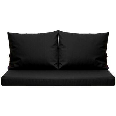 Setgarden Mix Bench Kissen Outdoor Kissen Bankauflage 110x50+2x50x56cm Kissen Für 2-Sitzer Bänke 1tlg Schwarz Setgarden Mix Bench Kissen Outdoor Kissen Bankauflage 110x50+2x50x56cm Kissen Für 2-Sitzer Bänke 1tlg Schwarz