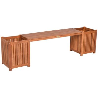 Garden Pleasure Gartenbank Vanda 40 cm x 150 cm x 30 cm Braun FSC® Garden Pleasure Gartenbank Vanda 40 cm x 150 cm x 30 cm Braun FSC®
