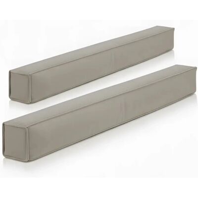 Beautissu 2er Set Magnetischer Zugluftstopper für Türen 90cm Marin Hellgrau Beautissu 2er Set Magnetischer Zugluftstopper für Türen 90cm Marin Hellgrau