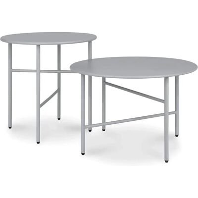 Bomoe Finn Beistelltisch Ø 44x46cm + Ø 53x36cm Grau 2tlg Bomoe Finn Beistelltisch Ø 44x46cm + Ø 53x36cm Grau 2tlg