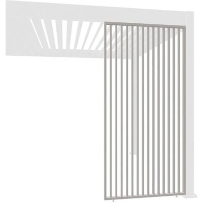 Weide Vertikale Lamellenwand Für Pergola Aus Aluminium 3 Maße Ivory Sand1.13 Meter Weide Vertikale Lamellenwand Für Pergola Aus Aluminium 3 Maße Ivory Sand1.13 Meter