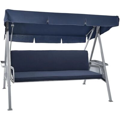 Beautissu Loft HS Hollywoodschaukelauflage 180x50cm Dunkelblau Beautissu Loft HS Hollywoodschaukelauflage 180x50cm Dunkelblau