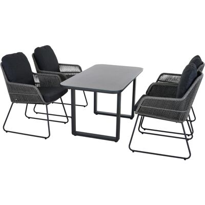 Siena Garden Dining Sessel Kansas 69 cm x 60 cm x 85,5 cm Grau Siena Garden Dining Sessel Kansas 69 cm x 60 cm x 85,5 cm Grau