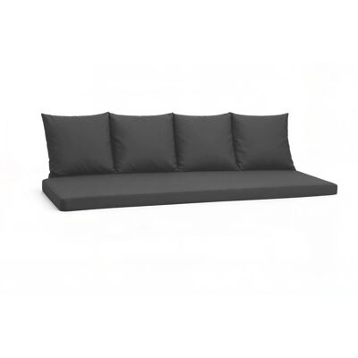 Setgarden Mix Bench Kissen Outdoor Kissen Bankauflage 180x60+4x50x56cm Kissen Für 3-Sitzer Bänke 1tlg Anthrazit Setgarden Mix Bench Kissen Outdoor Kissen Bankauflage 180x60+4x50x56cm Kissen Für 3-Sitzer Bänke 1tlg Anthrazit