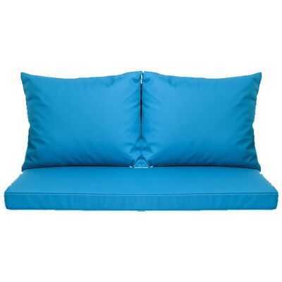Setgarden Mix Bench Kissen Outdoor Kissen Bankauflage 130x60+2x50x56cm Kissen Für 2-Sitzer Bänke 1tlg Blau Setgarden Mix Bench Kissen Outdoor Kissen Bankauflage 130x60+2x50x56cm Kissen Für 2-Sitzer Bänke 1tlg Blau