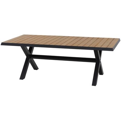 Siena Garden Sincro Dining 200x100 cm - matt anthrazit - Teak FSC Esstisch Siena Garden Sincro Dining 200x100 cm - matt anthrazit - Teak FSC Esstisch