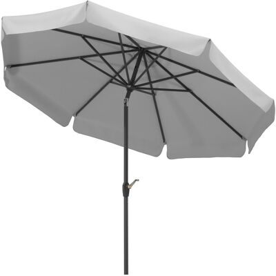 Schneider Schirme Schneider Marktschirm Ø 270 cm Silbergrau mit Kurbelmechanik Schneider Schirme Schneider Marktschirm Ø 270 cm Silbergrau mit Kurbelmechanik