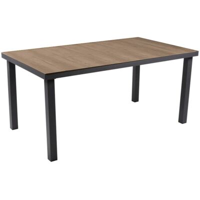 Garden Pleasure Gartentisch Amelia Rechteckig Anthrazit-Braun 90 cm x 162 cm Garden Pleasure Gartentisch Amelia Rechteckig Anthrazit-Braun 90 cm x 162 cm