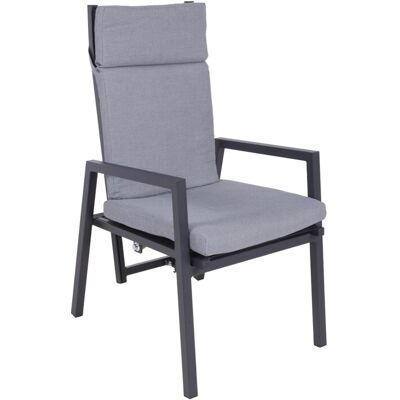 Garden Pleasure Relaxsessel Sintra Aluminium verstellbar Grau-Schwarz Garden Pleasure Relaxsessel Sintra Aluminium verstellbar Grau-Schwarz