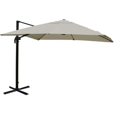 MCW Ampelschirm A96 3,5x3,5m Alu Creme-Grau ohne Ständer MCW Ampelschirm A96 3,5x3,5m Alu Creme-Grau ohne Ständer