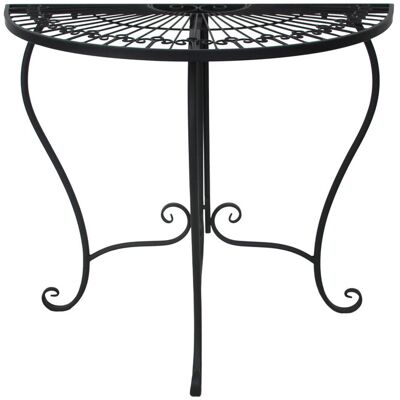 Garden Pleasure Gartentisch Fako Halbrund Schwarz 40 cm x 80 cm Garden Pleasure Gartentisch Fako Halbrund Schwarz 40 cm x 80 cm