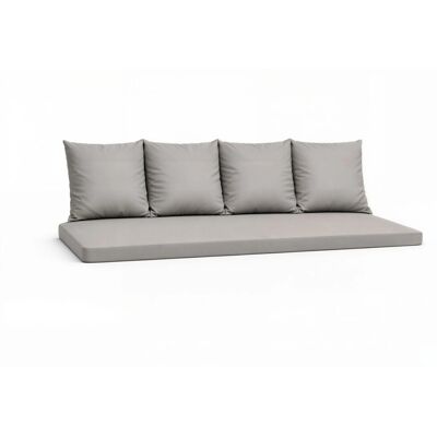 Setgarden Mix Bench Kissen Outdoor Kissen Bankauflage 180x60+4x50x56cm Kissen Für 3-Sitzer Bänke 1tlg Grau Setgarden Mix Bench Kissen Outdoor Kissen Bankauflage 180x60+4x50x56cm Kissen Für 3-Sitzer Bänke 1tlg Grau