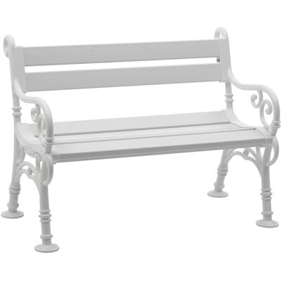 Blome-Tillmann 2er-Bank Linderhof 61 cm x 85 cm x 119 cm Weiß Blome-Tillmann 2er-Bank Linderhof 61 cm x 85 cm x 119 cm Weiß