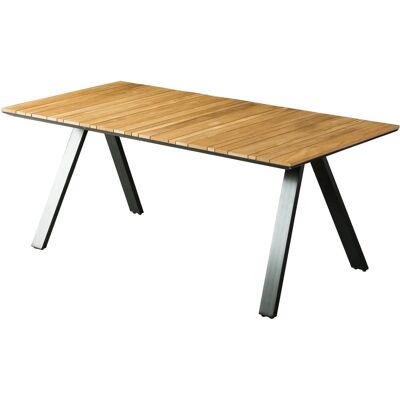 GARDEN PLEASURE DAVINA - Gartentisch - Rechteckig, FSC Teak, Aluminium GARDEN PLEASURE DAVINA - Gartentisch - Rechteckig, FSC Teak, Aluminium
