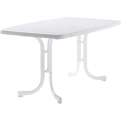 Sieger Klapptisch Rechteckig Kunststoff Weiß 90 cm x 150 cm Sieger Klapptisch Rechteckig Kunststoff Weiß 90 cm x 150 cm