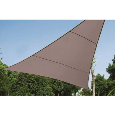 Perel Dreieck-Sonnensegel 360 cm x 360 cm Braun-Grau Perel Dreieck-Sonnensegel 360 cm x 360 cm Braun-Grau