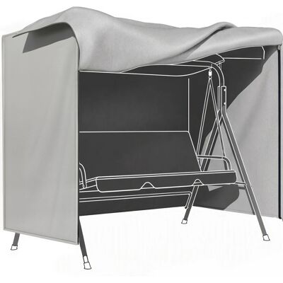 Outsunny Abdeckung für Hollywoodschaukel Wasserfest Grau 177 x 114 x 152cm Outsunny Abdeckung für Hollywoodschaukel Wasserfest Grau 177 x 114 x 152cm