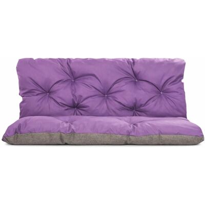 Setgarden Double Outdoor Kissen Bankauflage 100x50x50cm Kissen für 2-Sitzer Bänke 1tlg Violett Setgarden Double Outdoor Kissen Bankauflage 100x50x50cm Kissen für 2-Sitzer Bänke 1tlg Violett