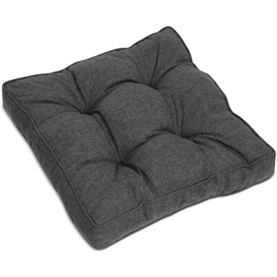Beautissu Beauflair Loungekissen Outdoor Sitz 60x60x10cm Graphitgrau Beautissu Beauflair Loungekissen Outdoor Sitz 60x60x10cm Graphitgrau