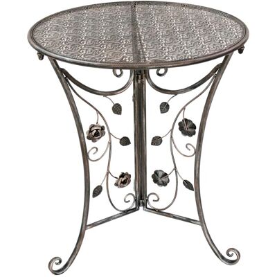 Garden Pleasure Gartentisch Pinatubo Rund Bronze 60 cm x 60 cm Garden Pleasure Gartentisch Pinatubo Rund Bronze 60 cm x 60 cm