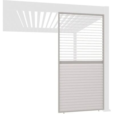 Weide Horizontale Lamellenwand Für Weide Pergola Aus Aluminium In Ivory Sand0.93 Meter Weide Horizontale Lamellenwand Für Weide Pergola Aus Aluminium In Ivory Sand0.93 Meter